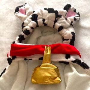CHIC FIL A  Cow Costume for a dog